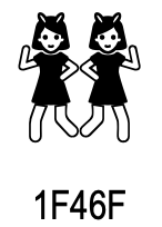 Unicode 13.0 U+1F46F