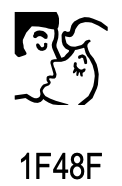 Unicode 6.0 U+1F48F