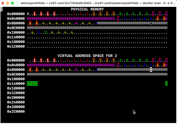 Virtual page allocation